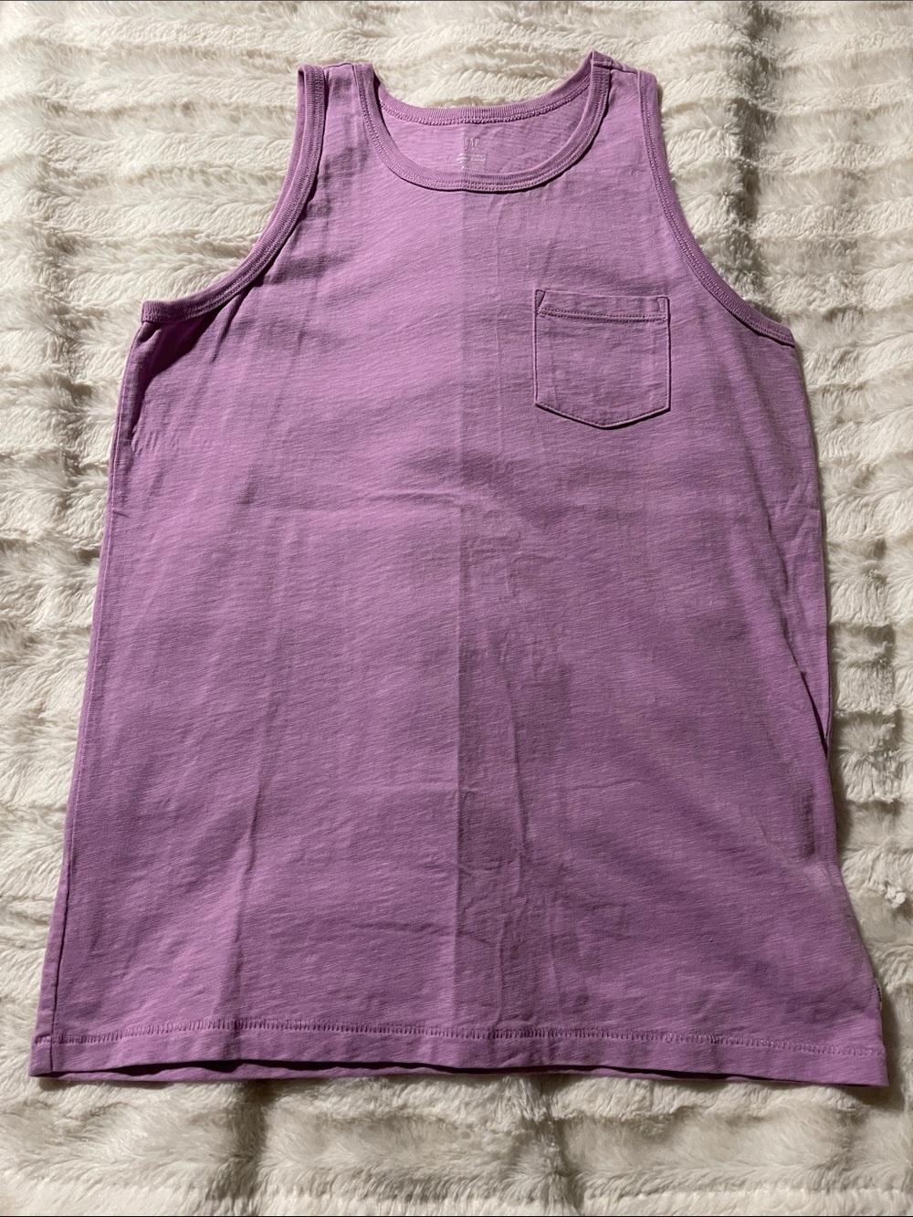 GAP Girls Lavender Tank Top with Chest Pocket